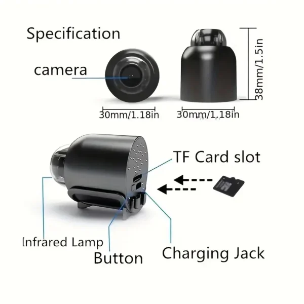 Cámara de Seguridad para Hogar Inteligente - HD 1080p - Imagen 2