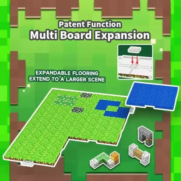🧲 Placa Base Magnética – Bloques de Construcción Temáticos de Mina 🏗️⛏️ - Imagen 2